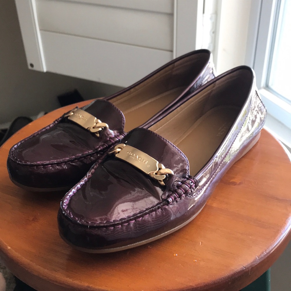 Coach loafers- MAROON